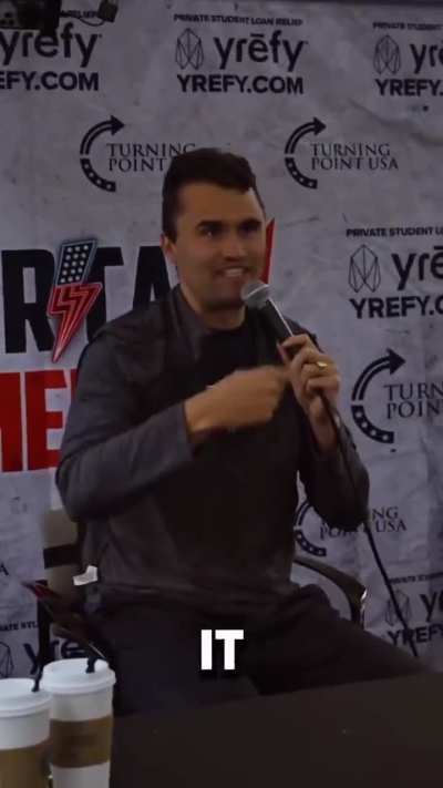 Charlie Kirk is so scared to do the salute he thinks isn’t a Nazi salute