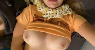 Shy Chicks Compare Tits