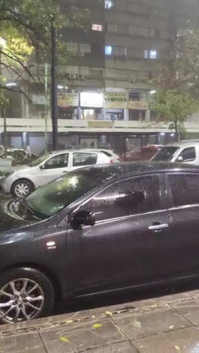 When I got out of the supermarket...