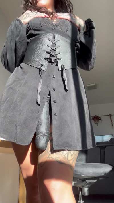 Surprise, who asked for a naughty goddess fully strapped