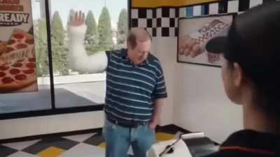 Pizza Hut is better, but ok.