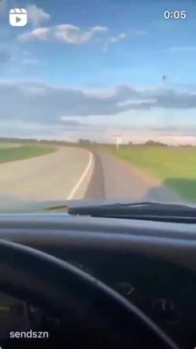 He hit the speed limit