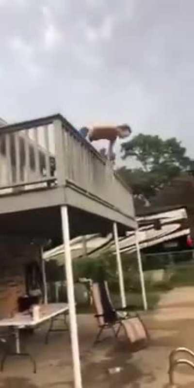 That railing came out of nowhere