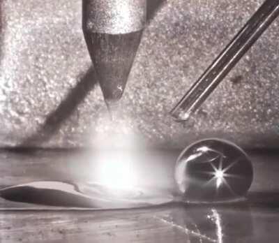 TIG welding in slow-motion recorded at 1,000 frames per second