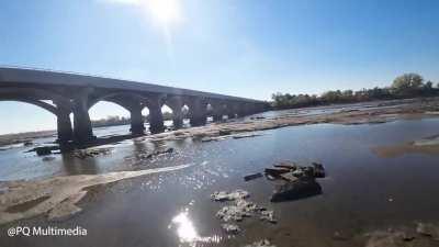 FPV Drone Flying at lunch today under the bridges of Tulsa