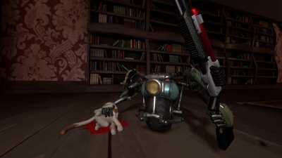 Making cursed images because i can day 9 - Kit and Meowscles having a father and son moments :3