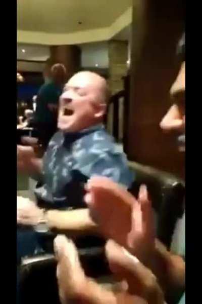 Men having a great time pranking each other