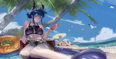 Chen at the Beach Live2D