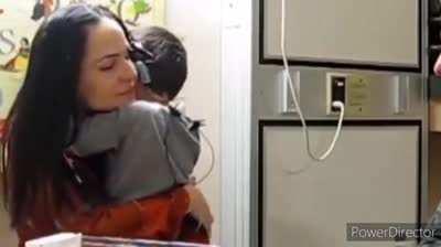 Kid hears for the first time