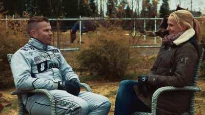 Cat interrupts interview