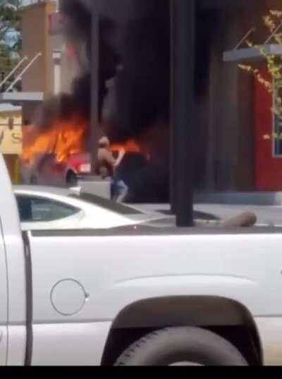 Pickup Truck At Burger King