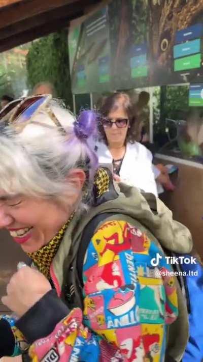 Hummingbird thinks her hair is a flower