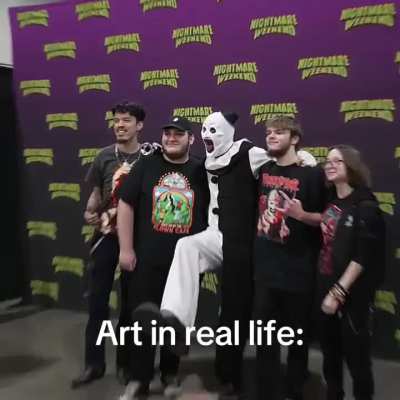 Art in the Terrifier movies Vs. Art in real life