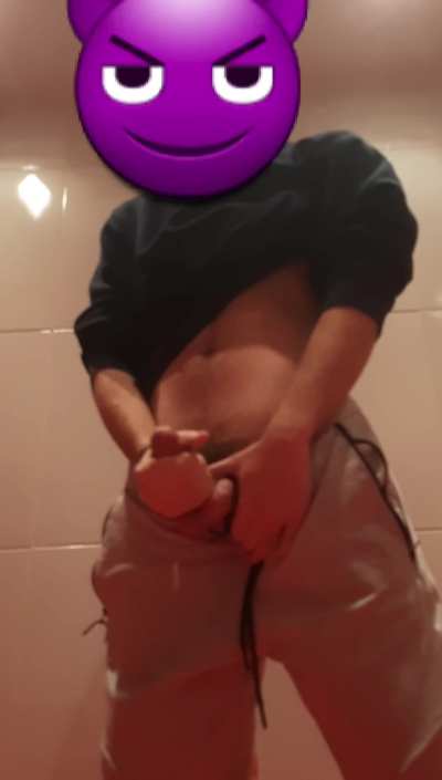 (18) what would you do if you caught me cumming in a public restroom?