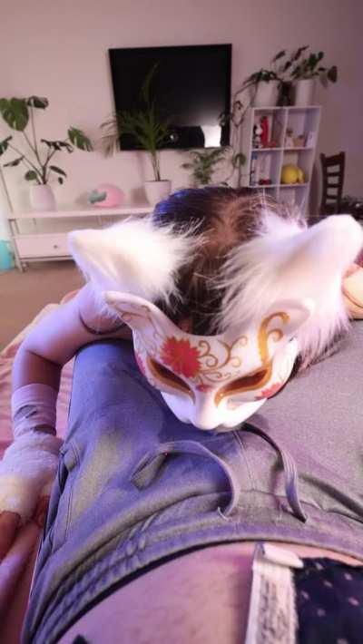 My master was ignoring me, so I pissed on his leg to get his attention hehe :)