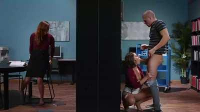 Librarian Adriana Chechik maintains law & order in the library