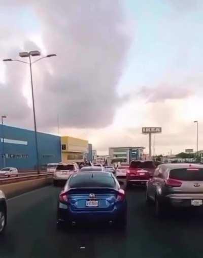 Car blocking ambulance on call