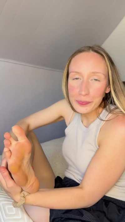 Slippery wet. The smell was amazing!