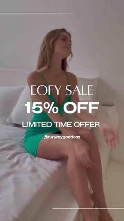 Can you see what she wearing under?