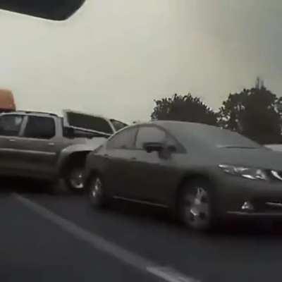 Ah yes, try zig zagging while on a big ass truck.