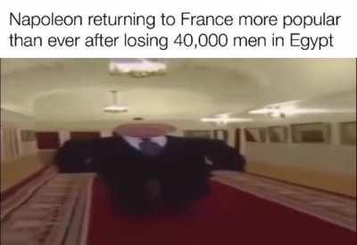 French soldiers in Egypt: wait holdup where’s Napoleon