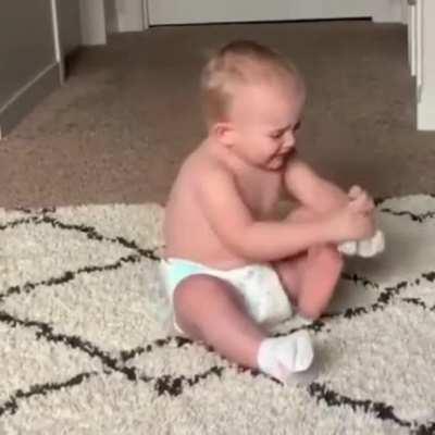 Oh no I can't wear it...mom where are you