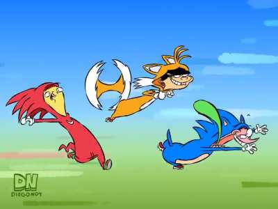 Sonic The Hedgehog x Ed, Edd n Eddy by Diego Ramos-Sosa