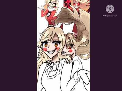 Heres some fanart/speedart I did of charly from hazbin hotel