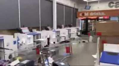 Rioters looting Five Below in Philadelphia last night.