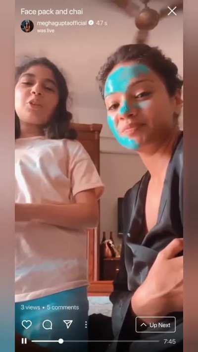 Megha Sharma Nip Slip During IG Live