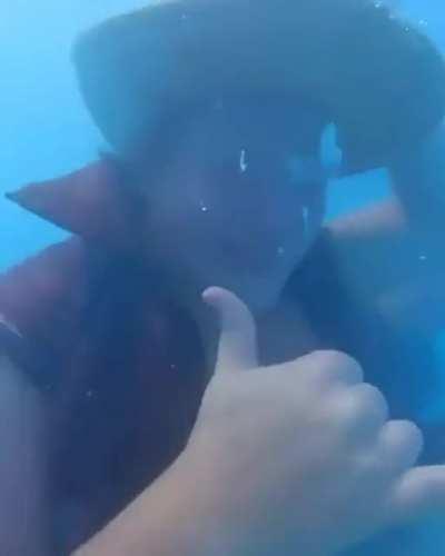 Underwater Poker Game