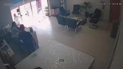 Robbing a clinic with an armed doctor