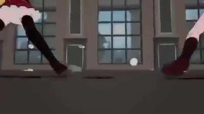 RWBY Vs JNPR Food Fight (with War as background music)