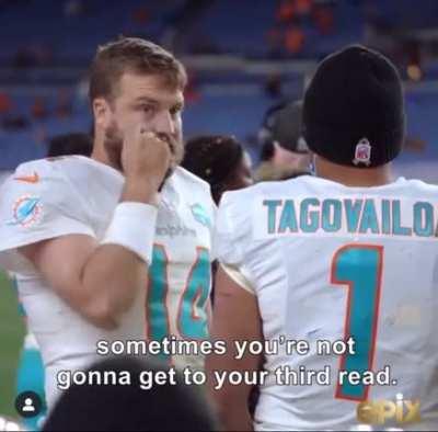 [Highlight] Tua is guided by Fitzmagic after the awkward game in Denver. Miami is lucky to have this guy