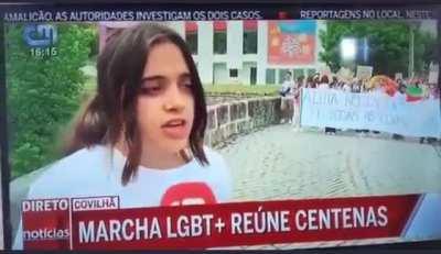 Marcha lgbt, momento cmtv