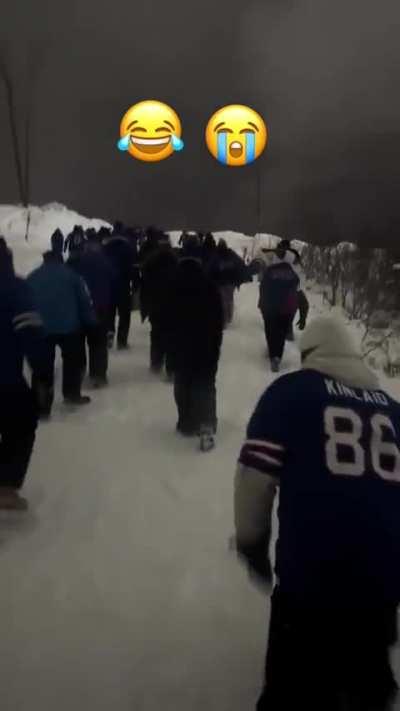 They put Bills Fans on the Trail of Tears 💀
