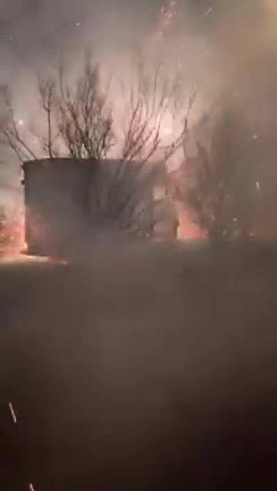 Someone’s psycho neighbour didn’t like them to fire fireworks