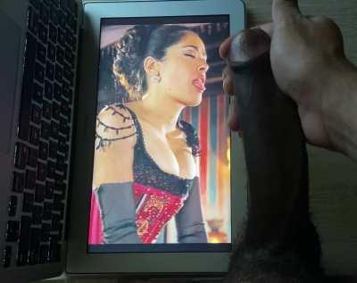 salma is helping me with my morning wood