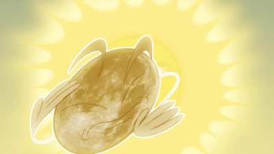 I made this looping animation for the solar eclipse today!