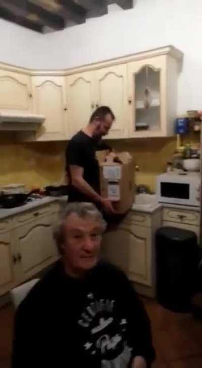 Merry Christmas - my sister and I got a new dog to our parents and it's the first time I see my father cry