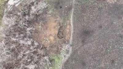 Posted on Twitter yesterday. The tweet talked about how it looks like the Russian soldiers are suffering hypothermia. They're sluggish; with 3 having no reaction to the grenade.