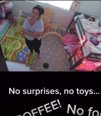 Bilingual toddler is mad her mom put the wrong movie on for naptime