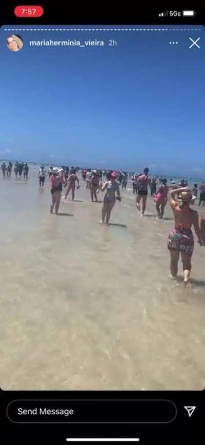 Her friend always trying to tease us…