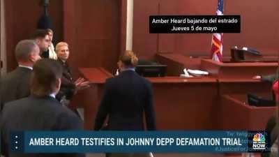 Amber Heard walked off the stand 2 days ago, not caring about Johnny's presence. Amber Heard walked off the stand 