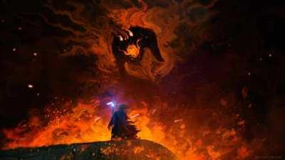 I am a servant of the Secret Fire, wielder of the flame of Anor.