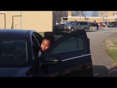 we told her to buckle up!