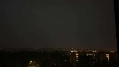 Lightning and thunder view from my room