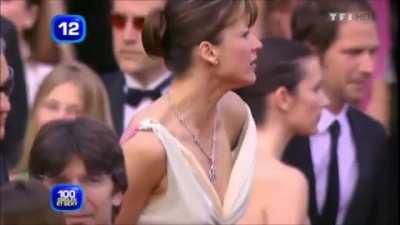 World Cup Celebs... Sophie Marceau's famous tit slip (France)
