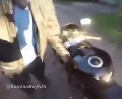 Ограбление байка с хорошим концом