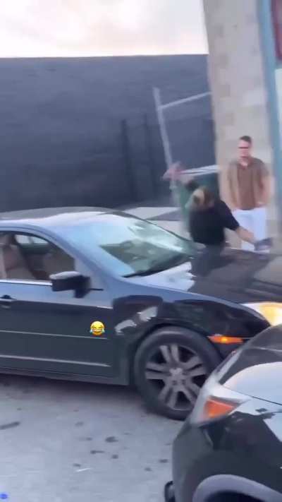 Man crashes out and wrecks his own car